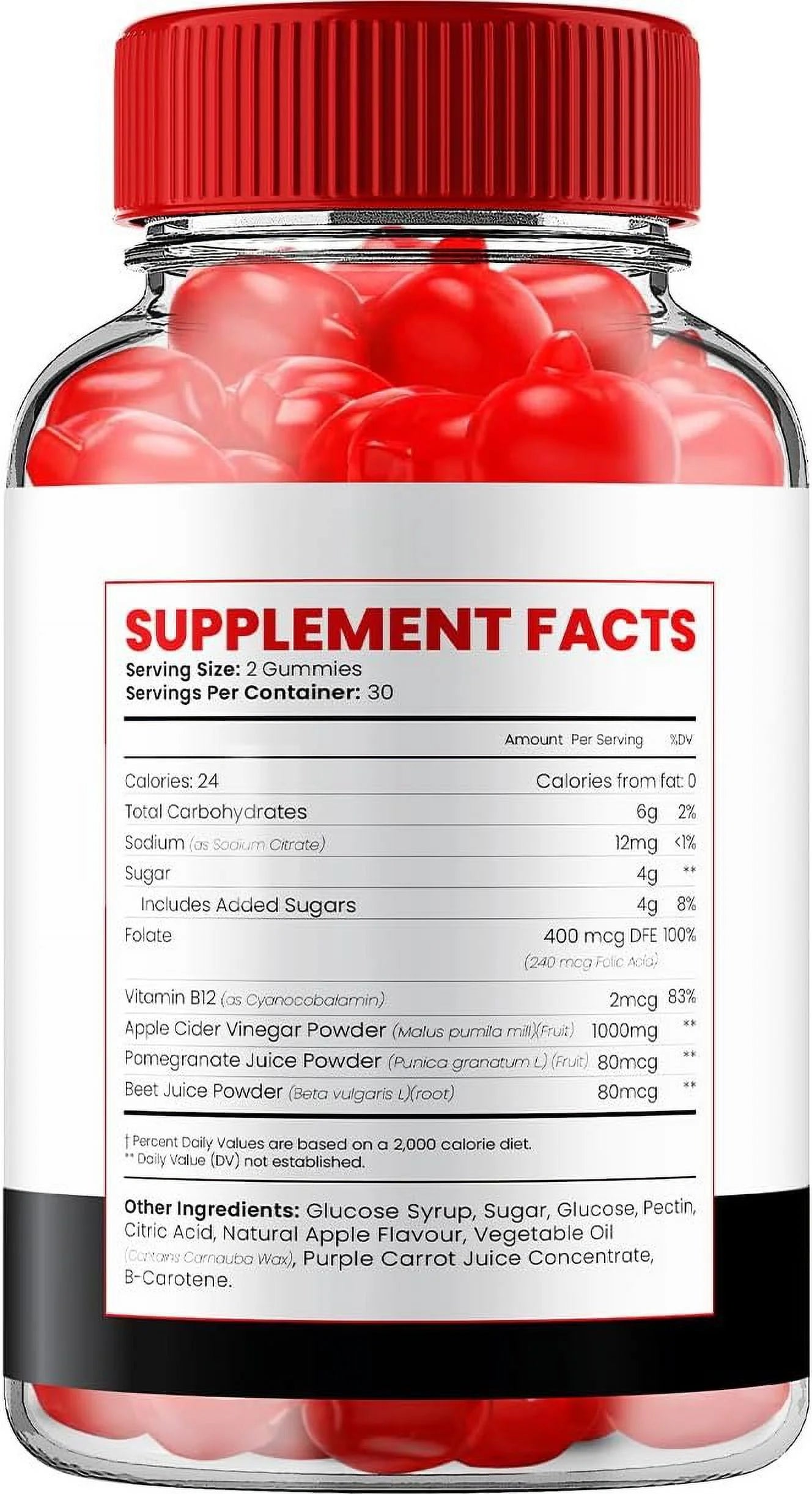 2 Pack ACV Gummies - Official - Keto Vista ACV Advanced Formula plus Apple Cider Vinegar Dietary Supplement B12 Beet Root Juice Men Women 120 Gummies