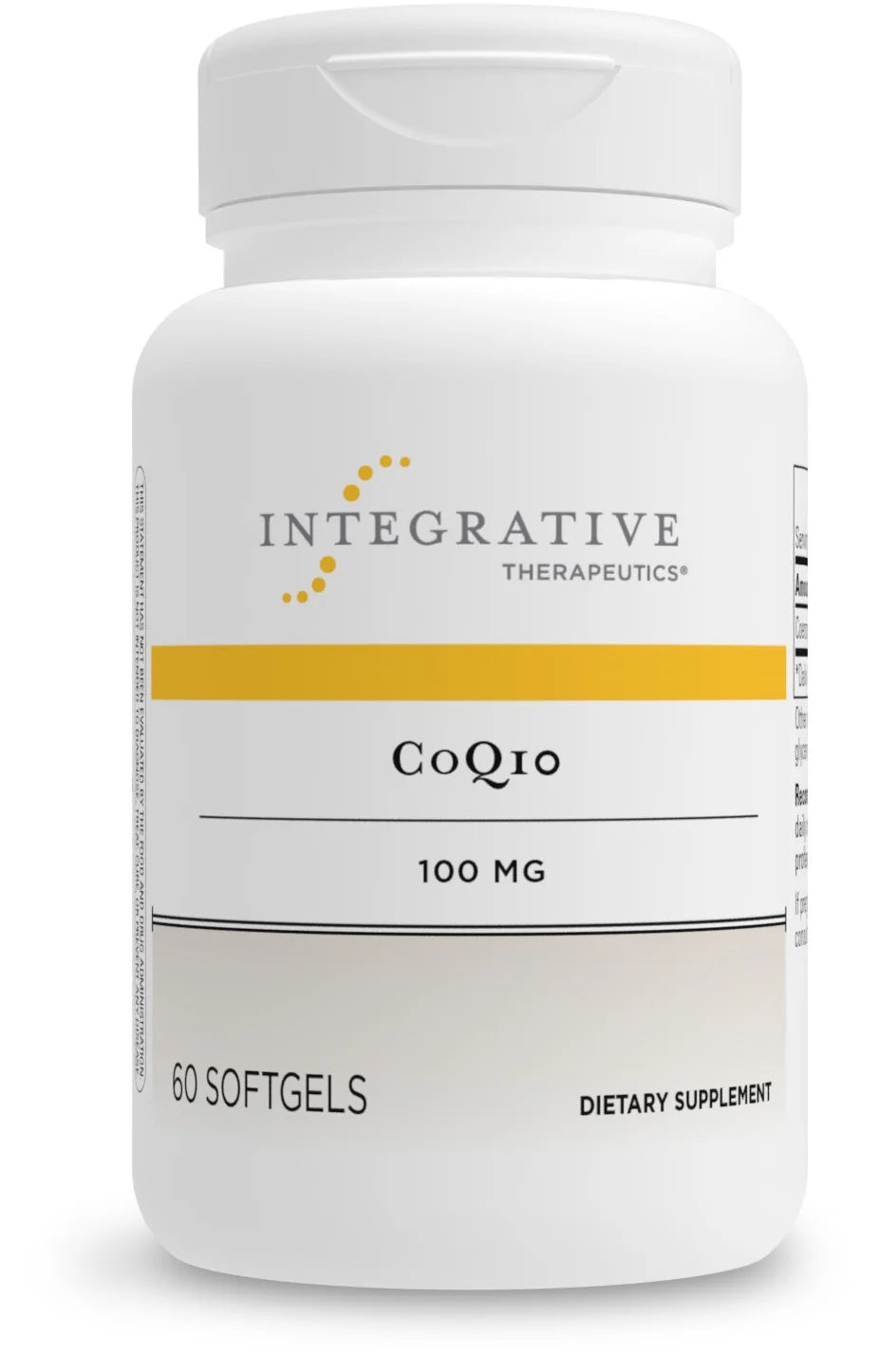 Coq10 100 Mg - Coenzyme Q10 Ubiquinone Supplement - for Heart, Brain and Cellular Energy Support* - 60 Softgels