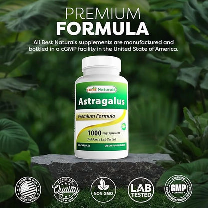 Astragalus 1000 Mg 120 Capsules