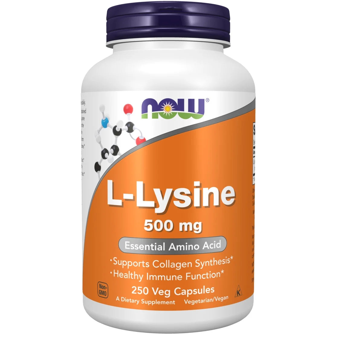 Supplements, L-Lysine (L-Lysine Monohydrochloride) 500 Mg, Amino Acid, 250 Veg Capsules