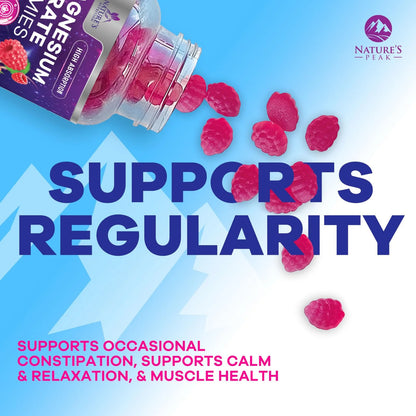 Magnesium Citrate Gummies Supplement - High Absorption, Vegan Magnesium Gummy Supplement for Adults & Kids, Magnesio Citrate Gummy Supplements for Muscle, Nerve, Bone and Heart Support - 120 Gummies