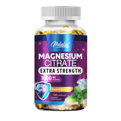 Magnesium Citrate 1000Mg - Maximum Absorption for Muscle, Nerve, Bone and Heart Health - 120 Capsules