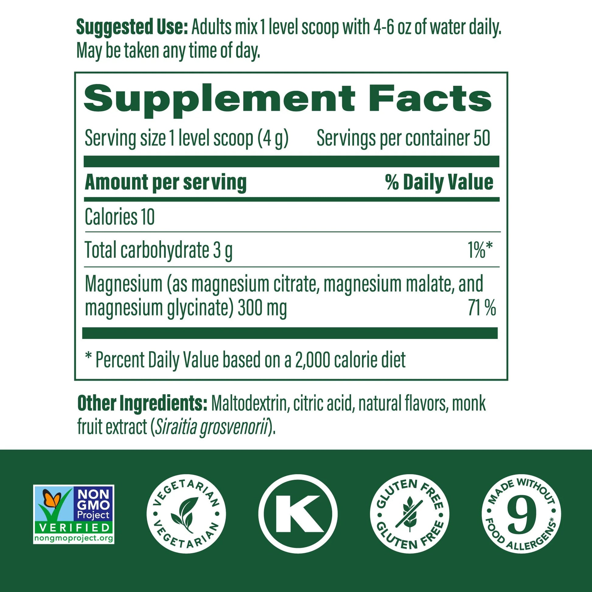 Relax + Calm Magnesium Powder - Drink Mix - Raspberry Lemonade - 50 Servings