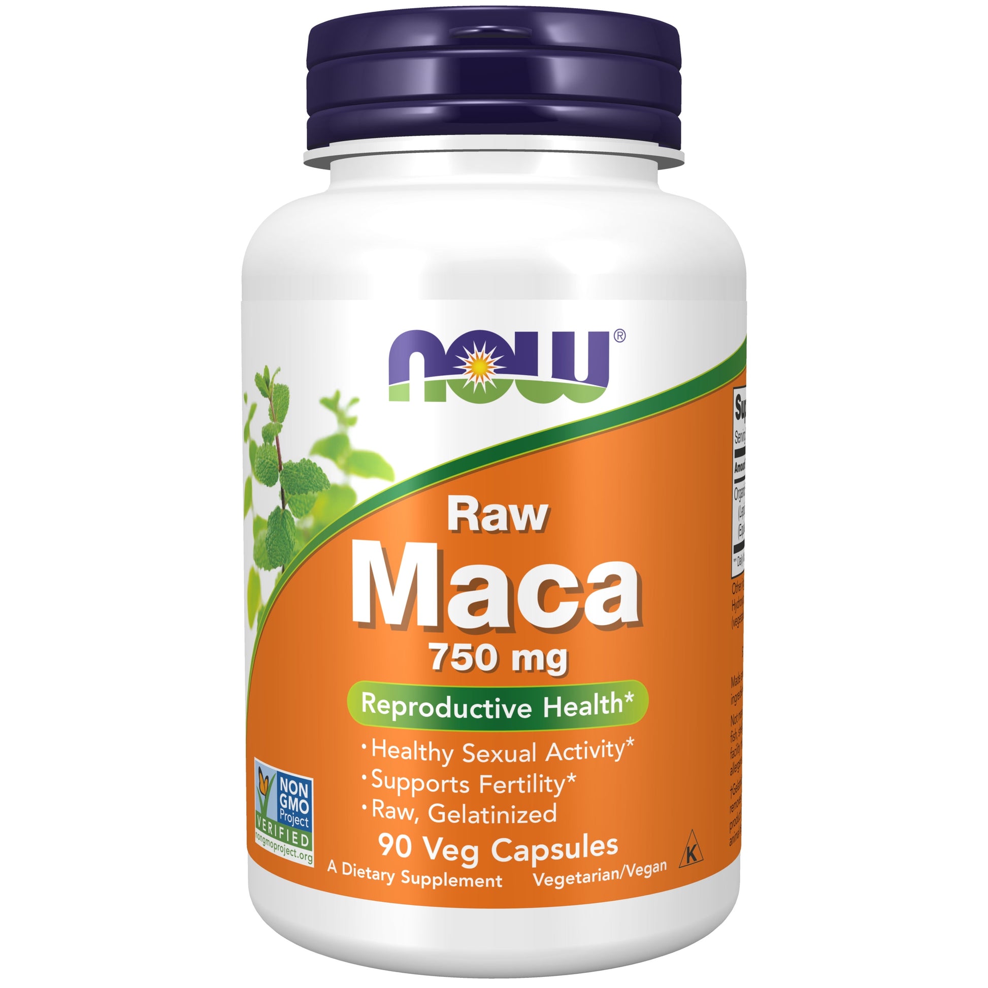 Supplements, Maca (Lepidium Meyenii) 750 Mg Raw, Reproductive Health*, 90 Veg Capsules