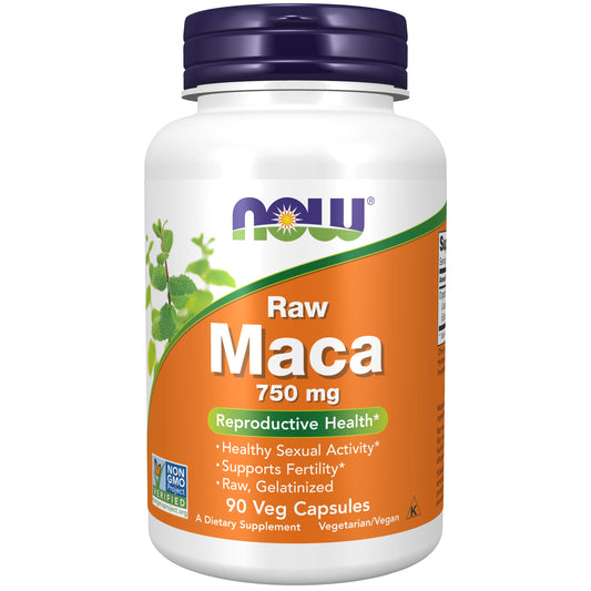 Supplements, Maca (Lepidium Meyenii) 750 Mg Raw, Reproductive Health*, 90 Veg Capsules