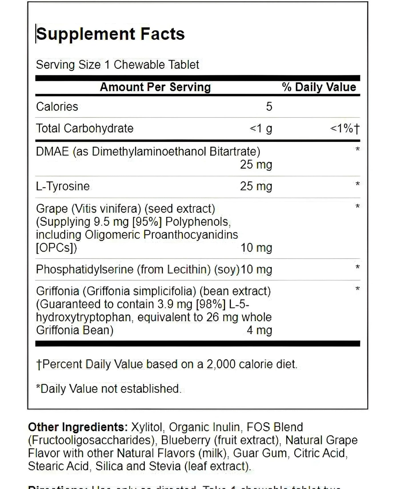 Kids Focus Chewables, Natural Grape, 60 Chewables